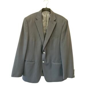 Michael Kors blue blazer two button classic mens size 40 short wool blend